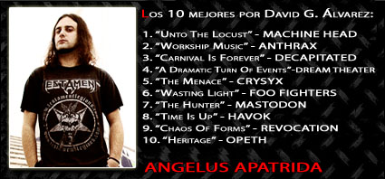 David G. Alvarez (ANGELUS APATRIDA) - 10 mejores
